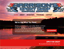 Tablet Screenshot of harrisonssportshop.com